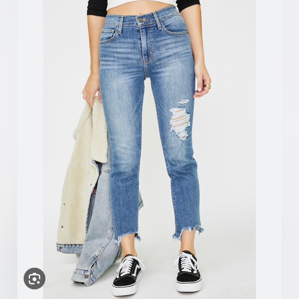 Levis 724 High Waist Straight Jeans